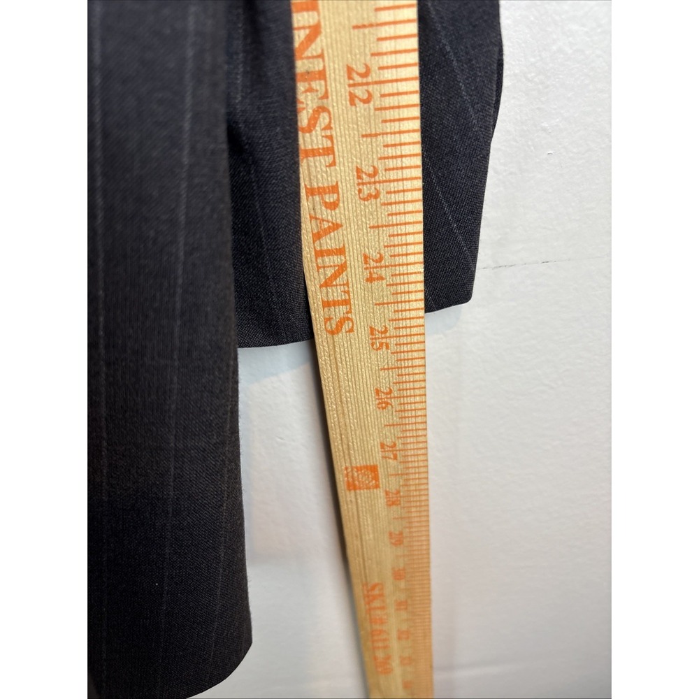 Vtg Brooks Brothers Brooksease Pinstripe Navy 100% Wool Blazer Jacket 50 R USA - Picture 12 of 13